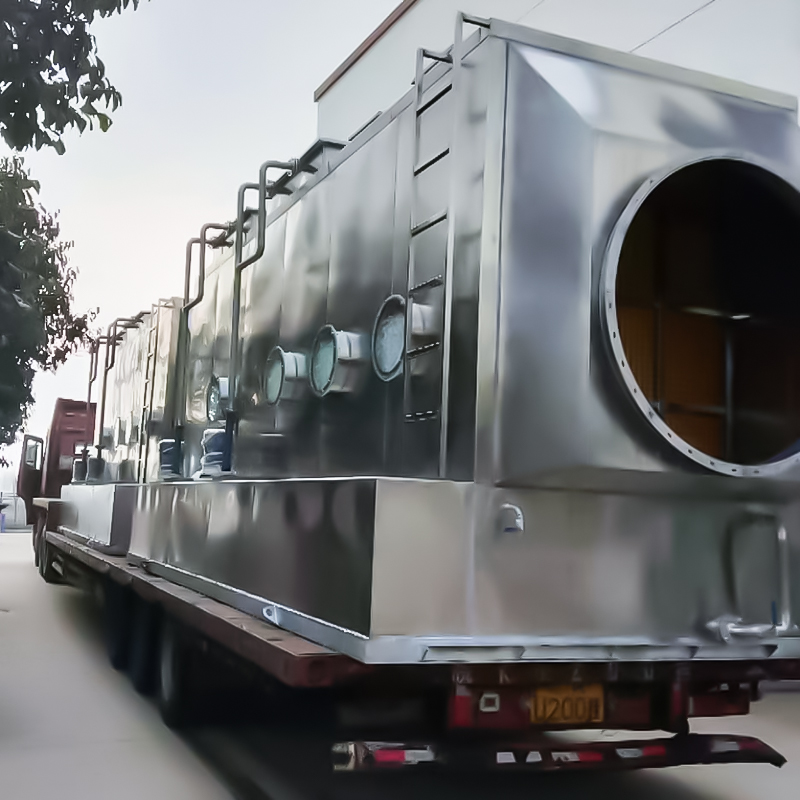 304 paslanmaz çelik yatay temizleme kulesi