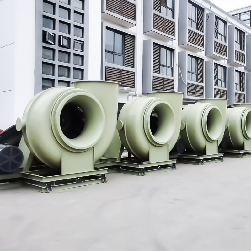 FRP orta ve düşük basınçlı korozyon önleyici fanlar