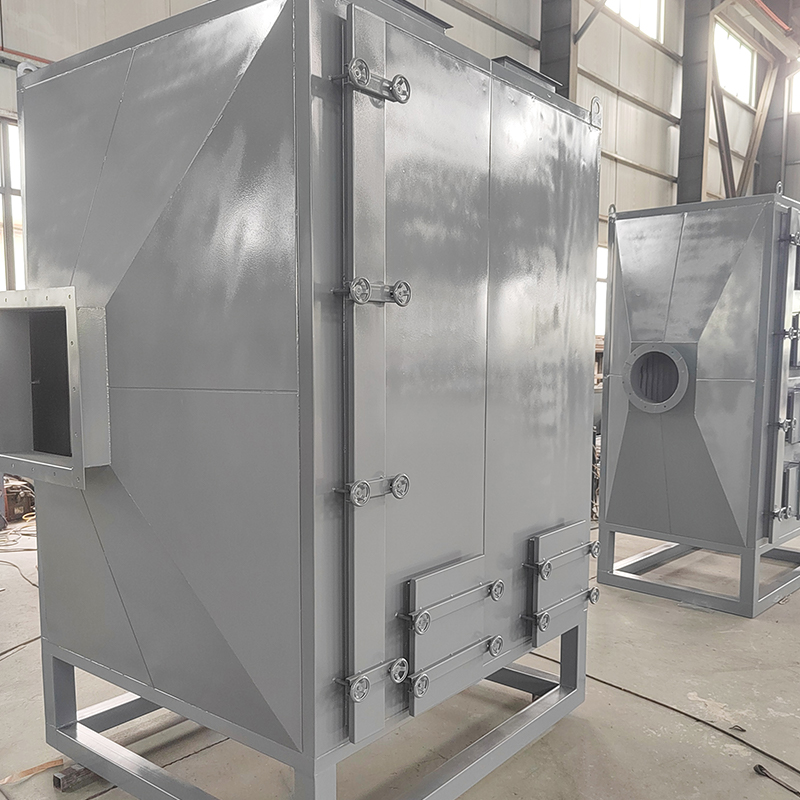 Üstten yüklemeli ve alttan yüklemeli karbon çeliği aktif karbon adsorpsiyon kutusu